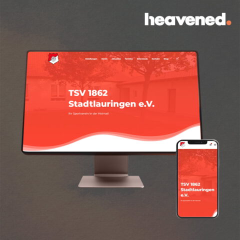 Webseite TSV Stadlauringen von heavened.