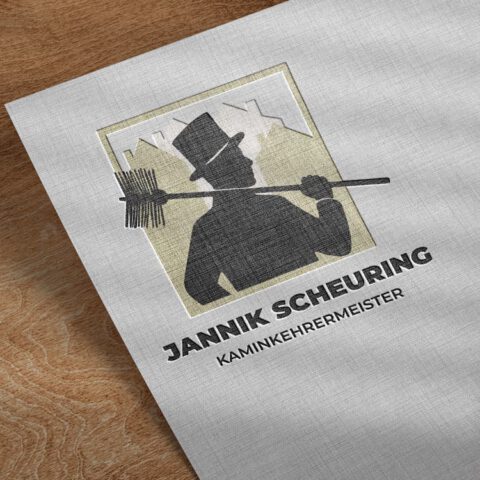 Kaminkehrermeister Jannik Scheuring Logodesign